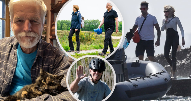 Prezidentské dovolené: Pavel na chatě, Macronovi na jachtě i cyklisti Čaputová a Biden