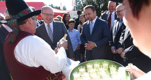 Panáky, chléb z pece i podpora zemědělců: Politici zahájili Národní dožínky