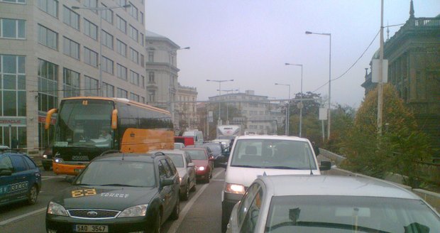 Dopravní kolaps v Praze