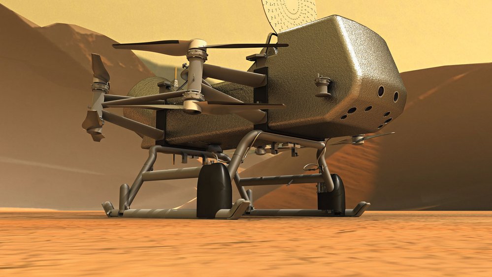 Dron DragonFly se chystá na průzkum Saturnova měsíce Titanu