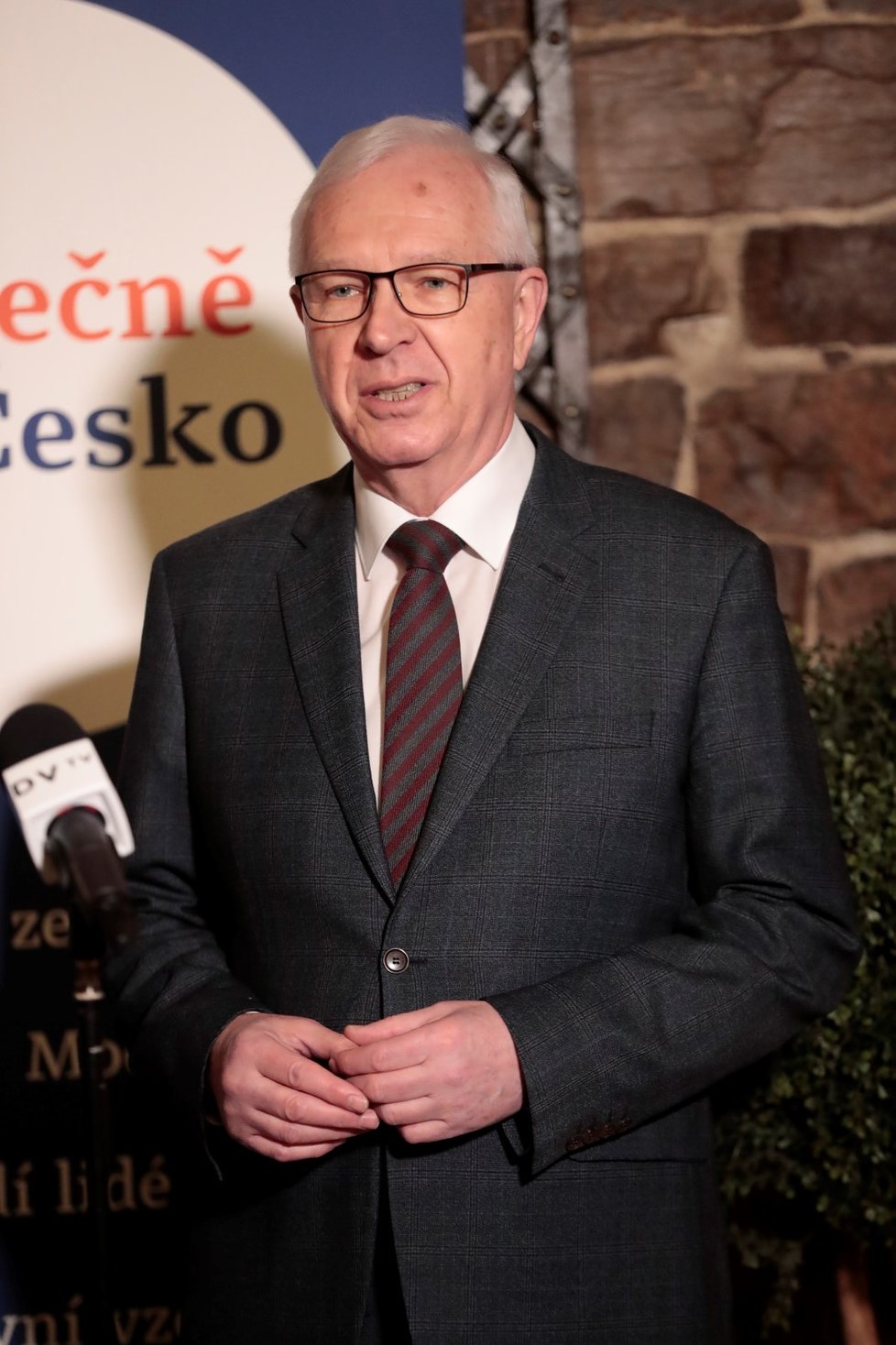 Neúspěšný prezidentský kandidát Jiří Drahoš na tiskové konferenci k dalším plánům v politice (20. 3. 2018)