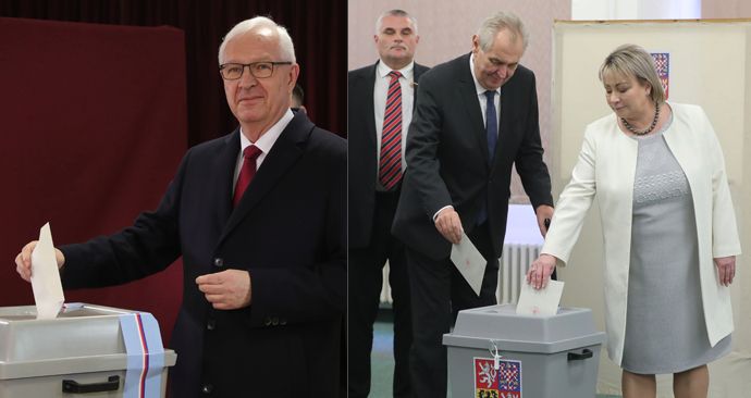 Prezidentští kandidáti Jiří Drahoš a Miloš Zeman už mají ve 2. kole odvoleno.