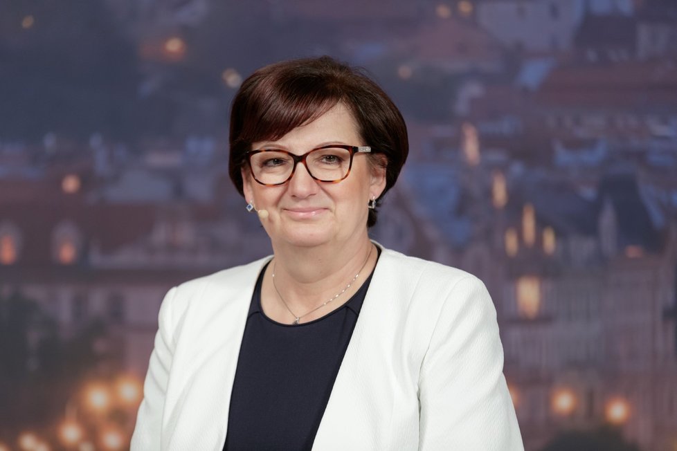 Eva Drahošová ve studiu Blesku před druhým kolem prezidentské volby.