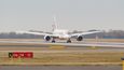 Na pražském letišti přistál Boeing 787 Dreamliner.