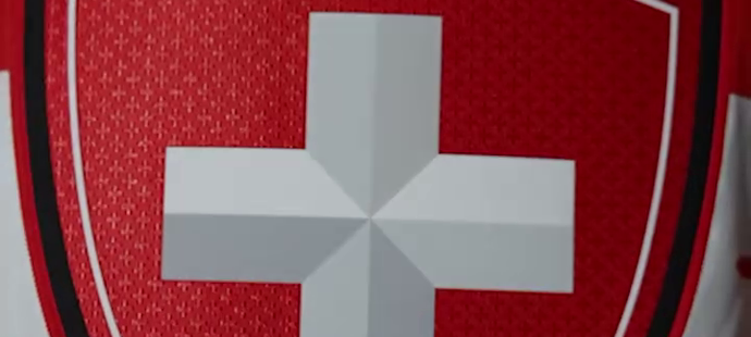 Švýcaři použili pro představení olympijské sady hokejových dresů video.