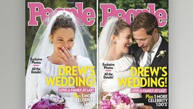 První oficiální snímky ze svatby herečky Drew Barrymore se objevily na titulu magazínu People