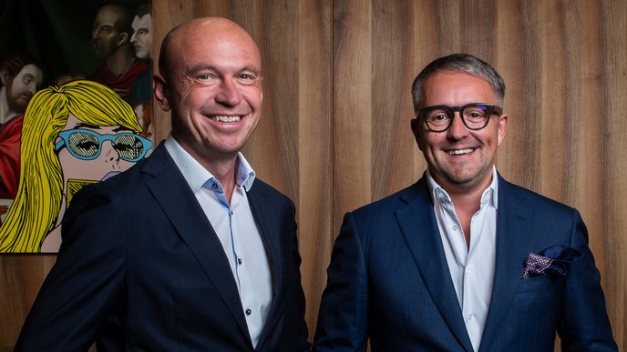 Roman Řezníček a David Rusňák, největší akcionáři DRFG Investment Group Roman Řezníček a David Rusňák, největší akcionáři DRFG Investment Group