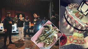 Albánský drogový gang se na Instagramu chlubí svým bohatstvím.