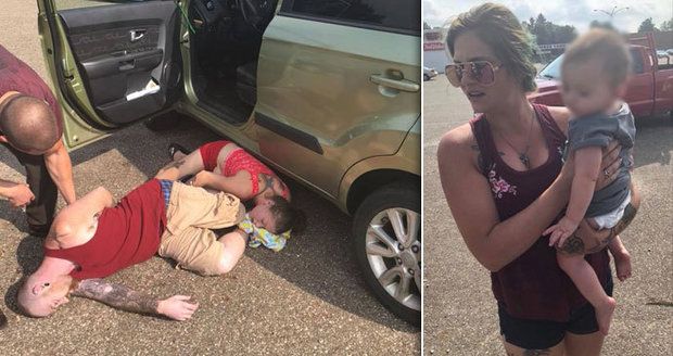 Holčičku  vytáhli z rozpáleného auta: Rodiče leželi fialoví opodál