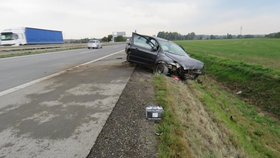 Nikdy neměl řidičák, před jízdou se posilnil drogama. Hazardér (25) ve fordu ve středu jel po D2 v protisměru, nakonec skončil v příkopě.