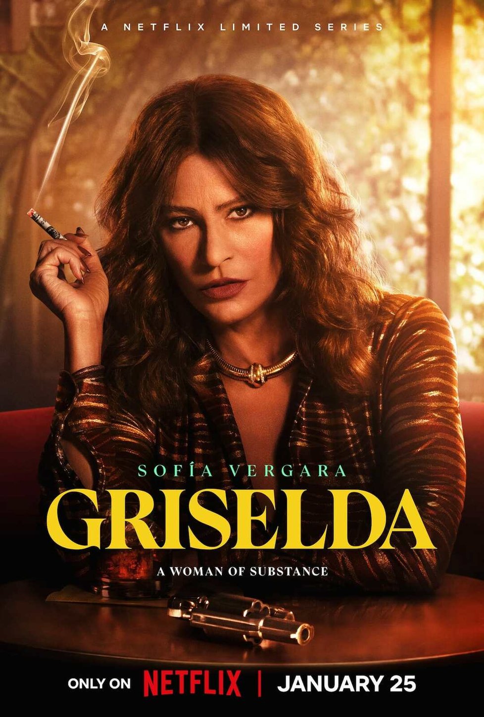 Griselda (Netflix): Griselda Blancová uteče se třemi malými syny a kilem kokainu z Medellínu do Miami, kde se z ní stane nemilosrdná šéfka drogového impéria, které se rychle rozrůstá.