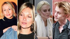 Celebrity, které podlehly alkoholu a drogám.