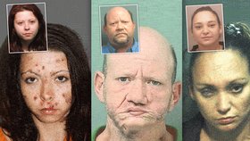 Tváře závislých kriminálníků ukazují zvěrstva, která s nimi udělaly drogy