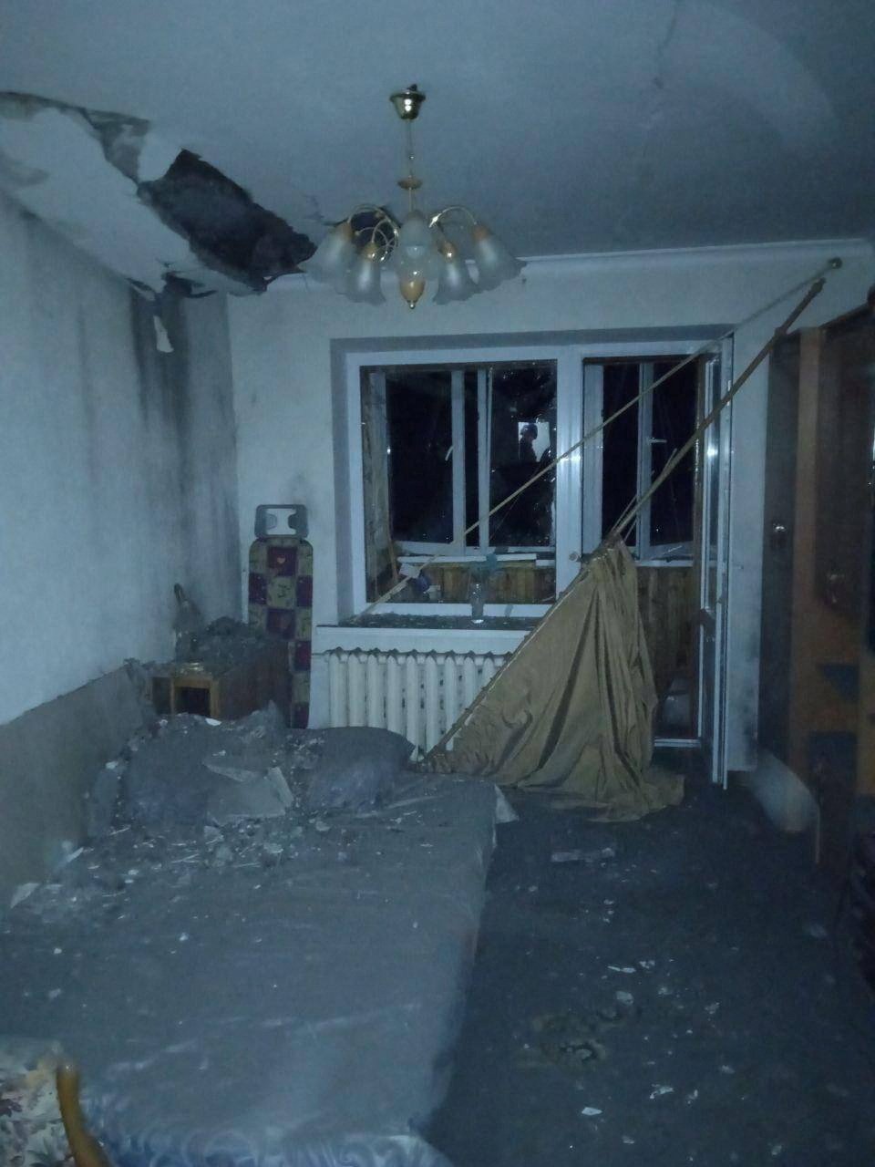 Noční dronový útok na Kyjev (28. 5. 2023)