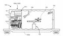Návrh mobilní stanice pro drony v žádosti o patent, který podala firma Amazon.