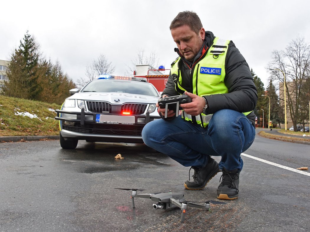 K záznamu nehodových míst využívá policie drony už roky