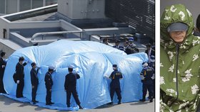 Nezaměstnaný čtyřicátník Jasuo Jamamoto nechal přistát na střeše úřadu premiéra Šinzóa Abeho bezpilotní letoun s výstražným symbolem označujícím radioaktivní materiál.