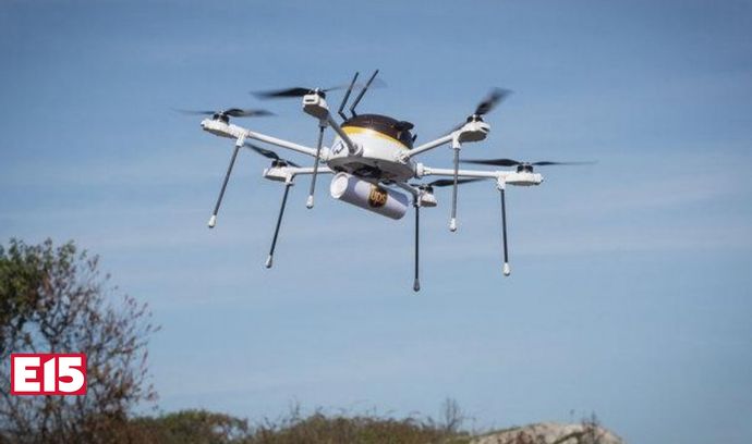 UPS testet die Drohne in der Praxis beim Transport von Erste-Hilfe-Paketen