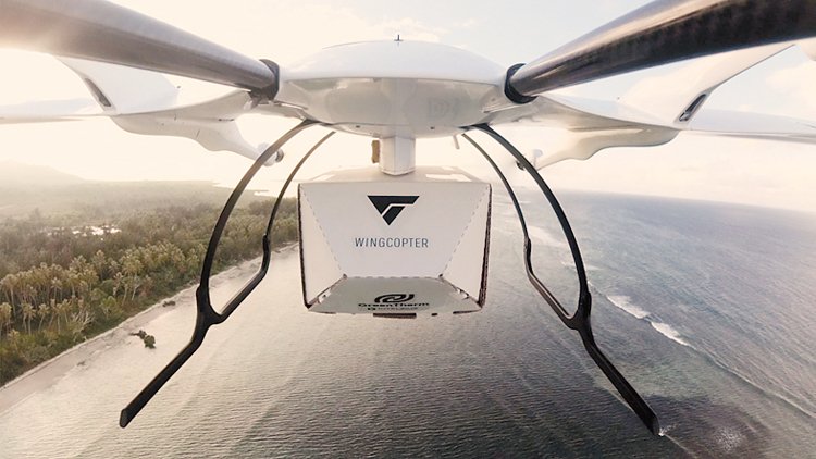 Dron Wingcopter se ukázal jako nejrychlejší a nejspolehlivější doručovatel