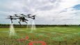 Vizualizace trasy dronu s oblastmi na postřik