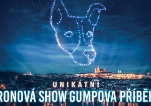 Film Gump – jsme dvojka představí unikátní dronovou show nad Prahou