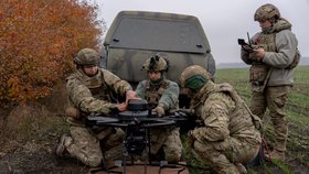 Ukrajinští dronoví operatéři