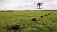 Dron v pohybu při testech v Anglii
