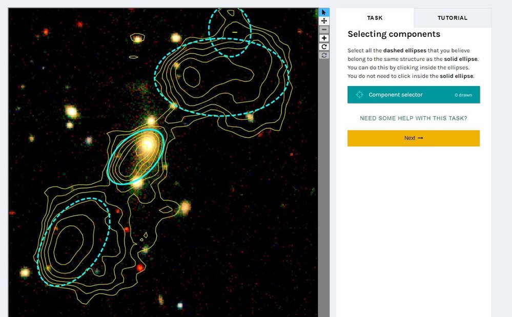 LOFAR Radio Galaxy Zoo: Identifikovat rádiové zdroje může být pro začátečníka možná trochu složitější