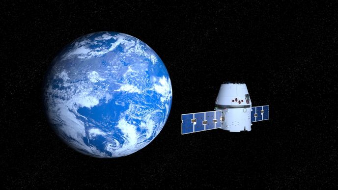 Vesmírná čerpací stanice pro satelity už brzo nebude sci-fi. Ilustrační foto