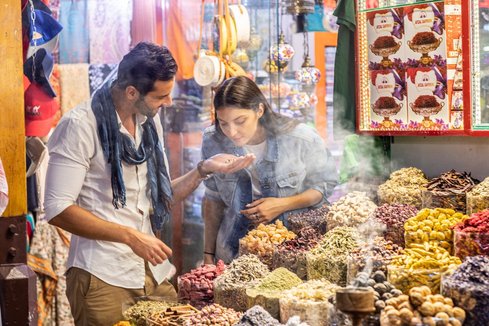 Trh s kořením, tzv. &#34;spice souk&#34;.