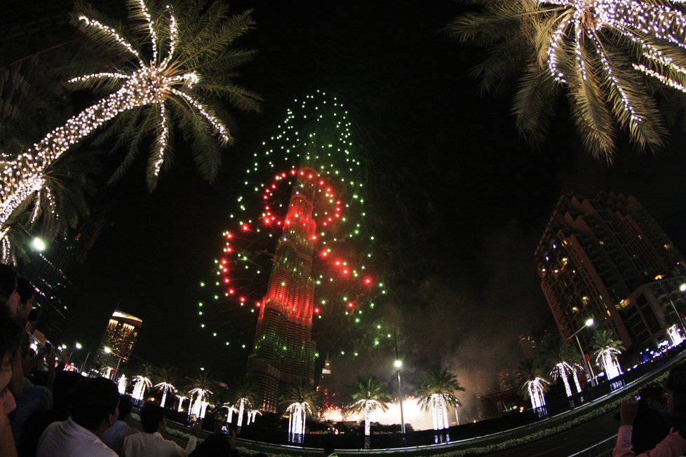 Novoroční oslavy v Dubaji