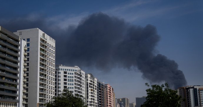 Exploze v Dubaji (1.3.2026)