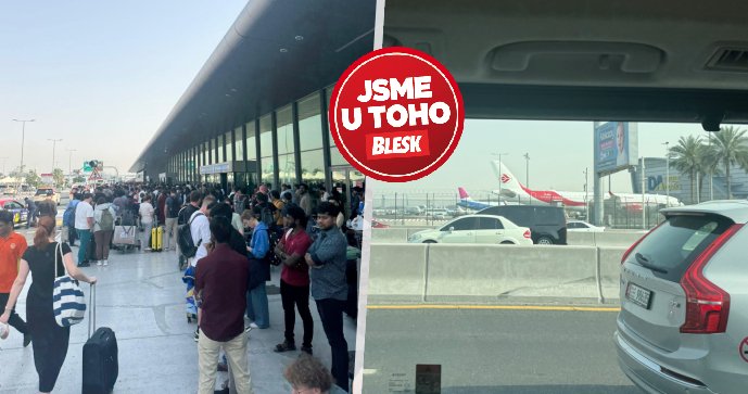 Zavřené letiště v Dubaji v důsledku úderů na Írán a následné odvety (28.2.2026)