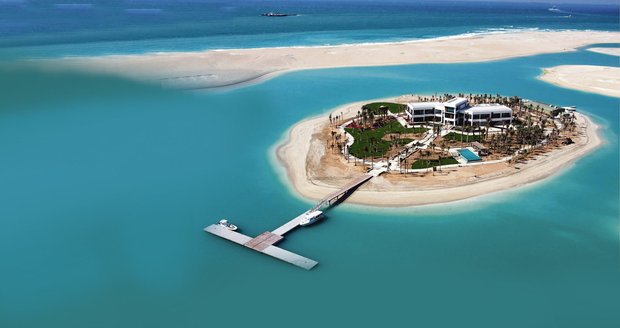 Z tří stovek ostrovů v souostroví Svět je zastavěný jen jeden. Ostrov navíc patří hlavě Dubaje.