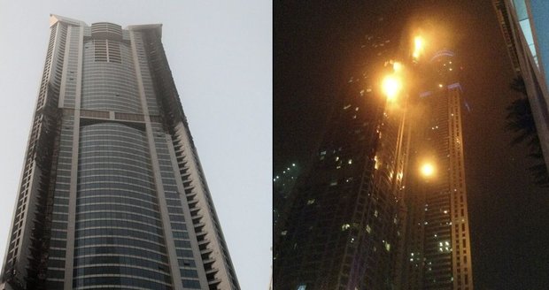 V Dubaji hořel mrakodrap zvaný Pochodeň! Lidé utíkali v pyžamech