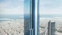 Vizualizace druhé nejvyšší budovy světa Burdž Azízí v Dubaji. 