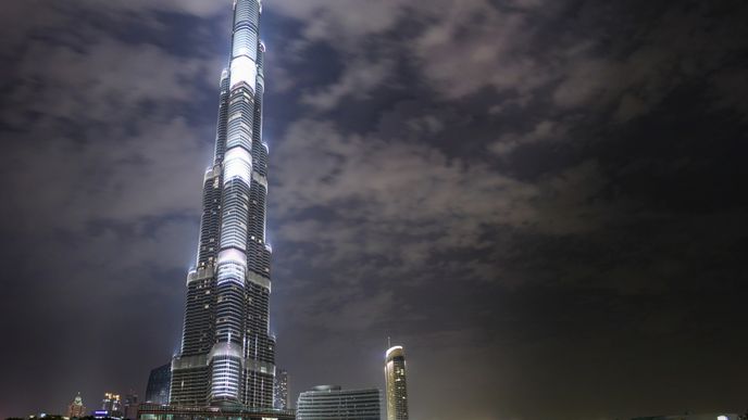 Burj Khalifa v noci