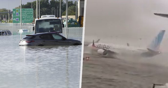 Ničivá povodeň zasáhla dovolenkový ráj! Nejrušnější letiště světa v Dubaji neodbavuje cestující