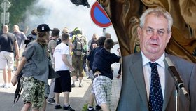 Miloš Zeman promluvil o nepokojích v Duchcově a řadění radikálů