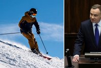 Zimní radovánky zařídil prezident: Polákům se otevřou lyžařská střediska