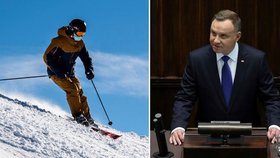 Zimní radovánky zařídil prezident: Polákům se otevřou lyžařská střediska