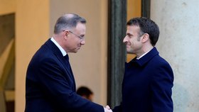 Polský preziden Duda na summitu v Paříži