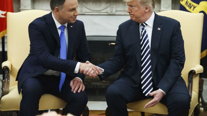 Andrzej Duda v Bílém domě Andrzej Duda v Bílém domě