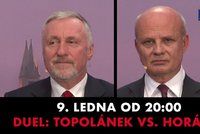 Topolánek v duelu s Horáčkem: Ptejte se obou kandidátů v přímém přenosu