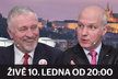 Duel prezidentských kandidátů: Fischer vs. Topolánek, dívejte se ve středu od 20 hodin!