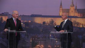 První volební duel Blesku: Horáček. vs. Fischer, kdo vyhrál debatu o referendu či vojenské službě?