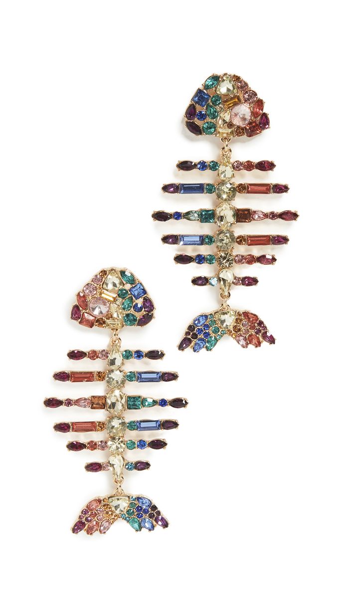 Náušnice ve tvaru rybiček, BaubleBar, shopbop.com, $49 