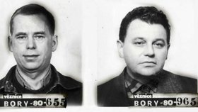 Václav Havel a Dominik Duka, snímek z věznice na Borecj