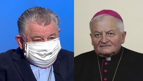 Kardinál Dominik Duka a emeritní biskup pražský Karel Herbst