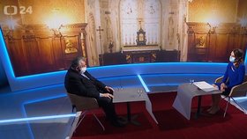 Kardinál Dominik Duka v Interview ČT24 (27. 3. 2020)